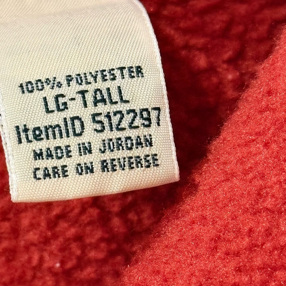 L.L Bean Fleeced Sweater men’s size L-Tall - Picture 8 of 12
